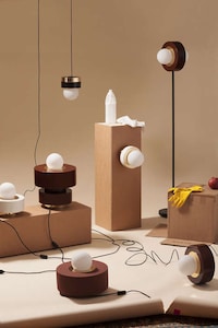 Multi-Material Cylindrical Lamps Image 6