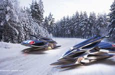 Efficient Maglev Snowmobiles
