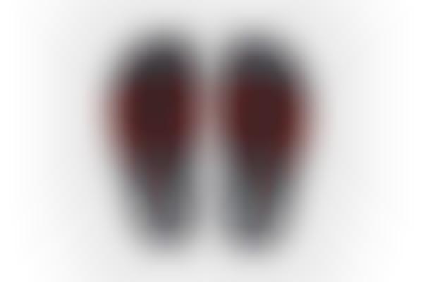 Red-Stripped Terry Cloth Slides