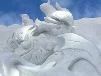 Videogame-Inspired Snow Sculptures Image 2