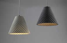 Concrete-Crafted Lamps