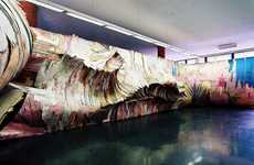 Undulating Plywood Eco Art