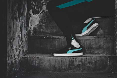Turquoise-Accented Sneaker Designs