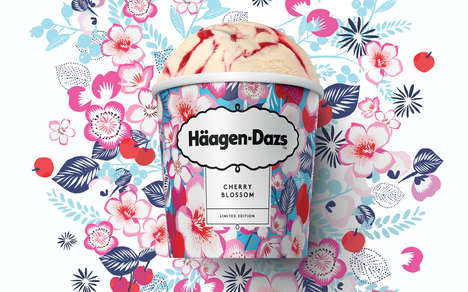 Florally Romantic Ice Creams