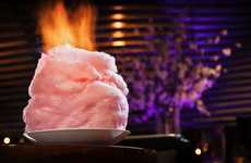 Flaming Cotton Candy Desserts
