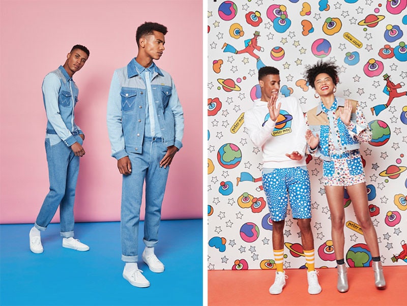Collaborative Patterned Denim Wear