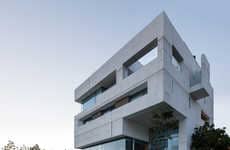 Carved Cubic Concrete Homes