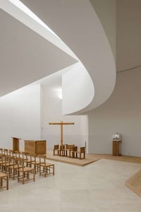 White-Concrete Church Designs Image 6