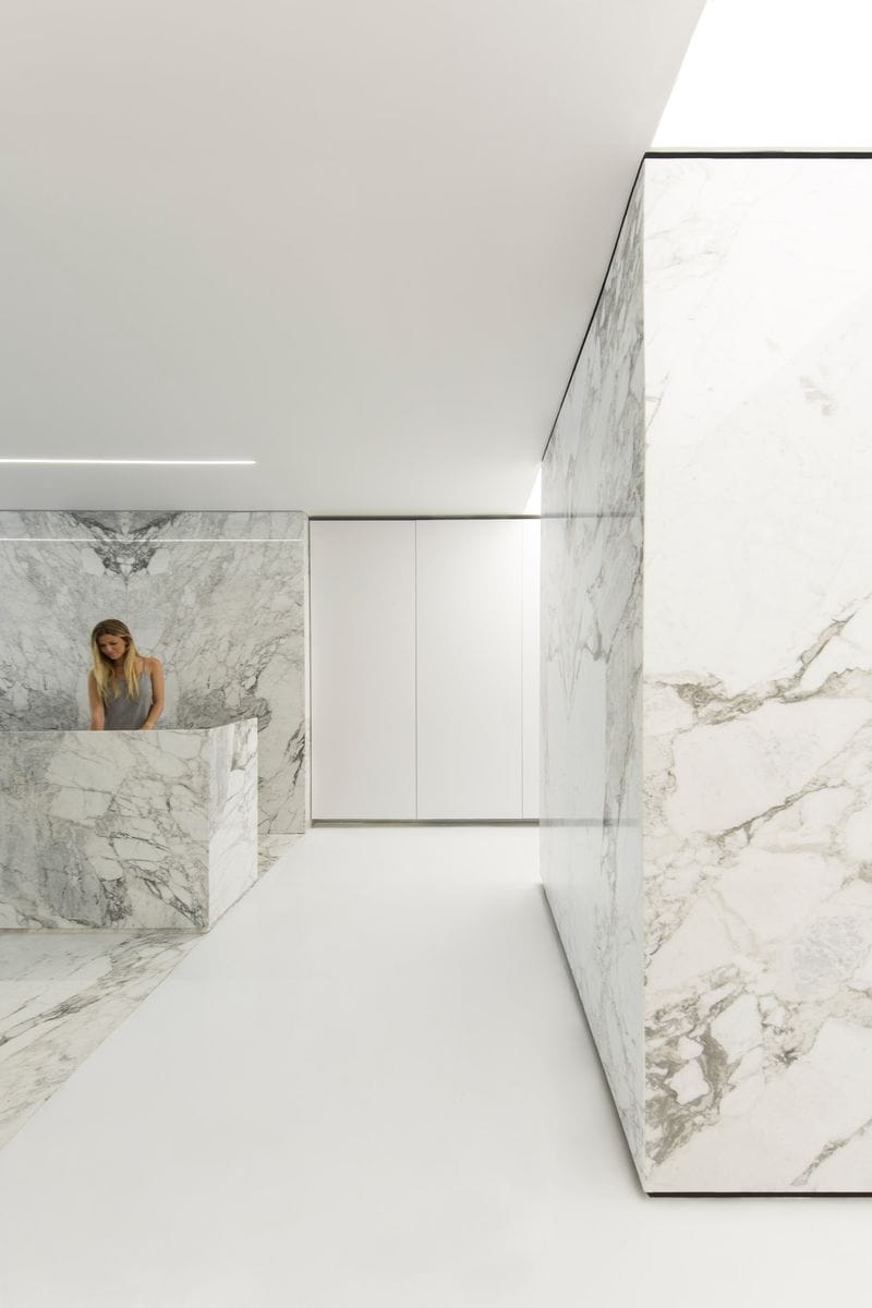 Marble-Covered Exhibition Spaces
