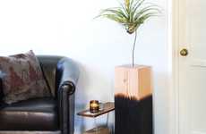 Reclaimed Material Planter Pedestals