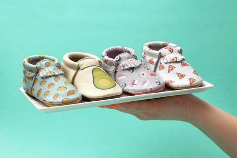 Food-Themed Baby Moccasins