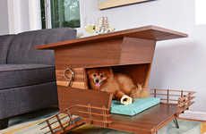 Wooden Contemporary Dog Houses