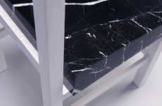 Slanted Marble Chairs