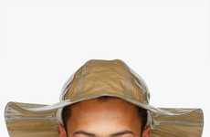 Brimmed Paper Bag Hats