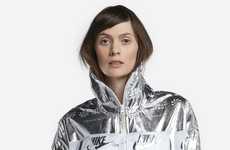 Silver Metallic Windbreakers