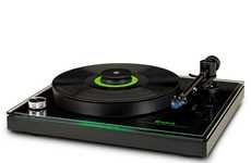 Green Glowing Turntables