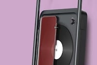 Leaning Vertical Record Players Image 3
