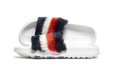 Fuzzy Logo Slide Shoes