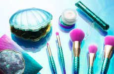 Mermaid-Inspired Makeup Brushes