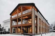 Wooden Loft-Like Offices