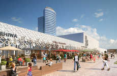 Partly Transparent Urban Shopping Centers