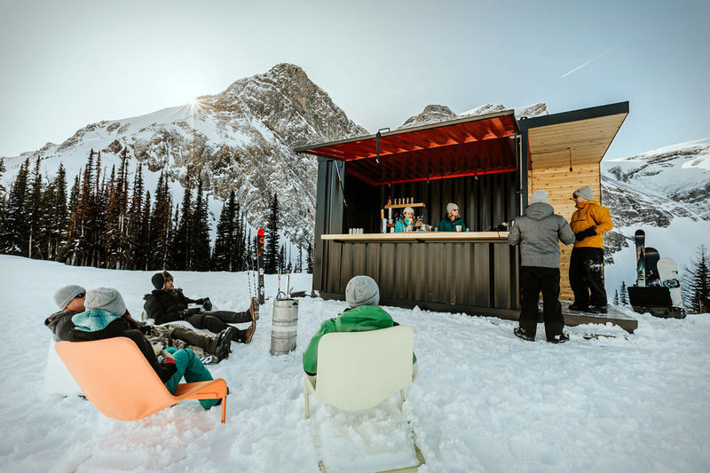 Shipping Container Backyard Bars