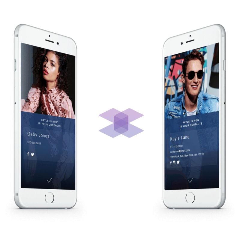 Spontaneous Contact-Sharing Apps