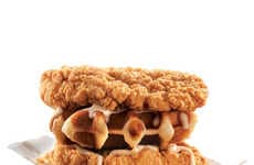 Waffled Fried Chicken Sandwiches