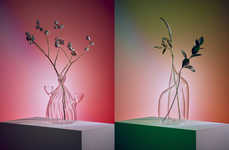 Gesture-Inspired Glass Vessels