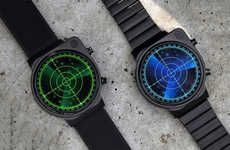 Circular Radar Timepieces