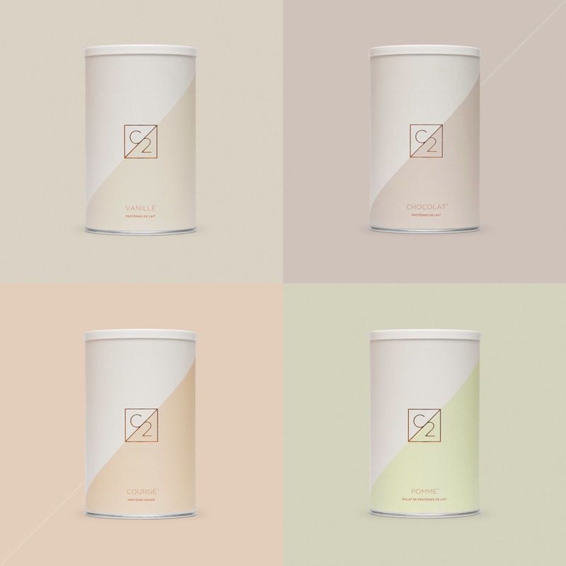 Elegant Protein Powder Packaging