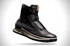 Enhanced Leather Sneaker Boots