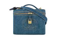 Designer Denim Cosmetics Bag