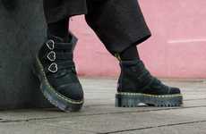 Edgy Heart-Stamped Boots