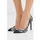 Luxe Zebra-Patterned Heels Image 3