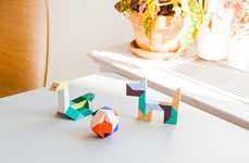Wooden Triangle Block Toys