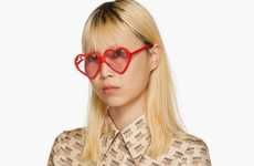 Designer Heart-Shaped Sunglasses