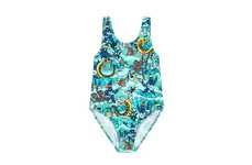 Ocean Print Youth Swimsuits