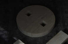 Travertine Slab Side Tables