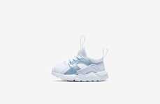 Sky-Blue Athletic Baby Sneakers