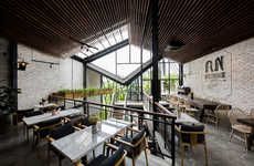 Labyrinth-Like Industrial Cafes