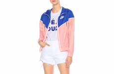Stylish Color-Blocked Windbreakers