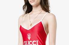 Luxe Logo-Focused Swimsuits