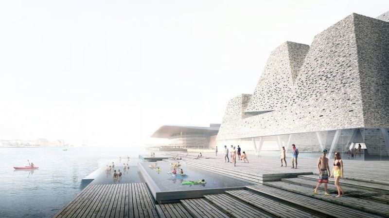 Pyramid-Like Aquatics Centers