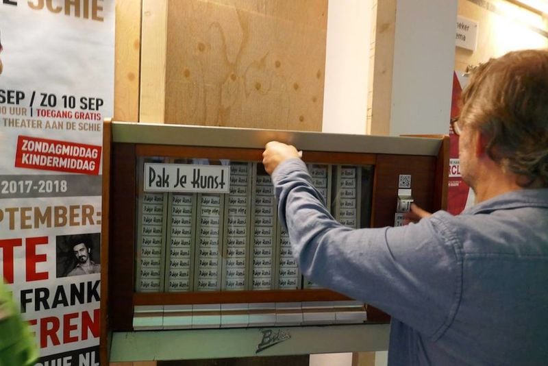 Art-Filled Vending Machines