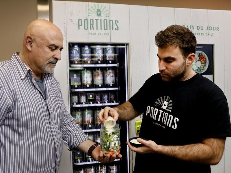 Raw Salad Vending Machines