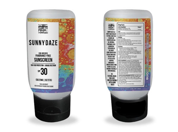 Glittering CBD Sunscreens