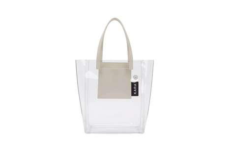 High-Fashion Transparent Totes