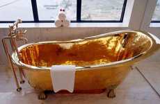 Ultra-Luxe Gold Bathroom Furniture