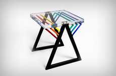 Album Cover-Inspired Stools